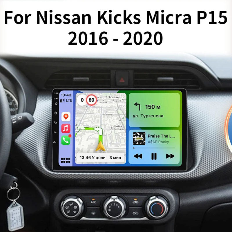 Nissan Kicks Micra 2016-2020 - Radio Pantalla Carplay y Android Auto