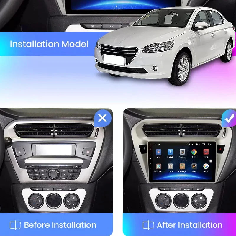 Radio Pantalla Carplay para Peugeot Citroen Elysee 301 - foto 3