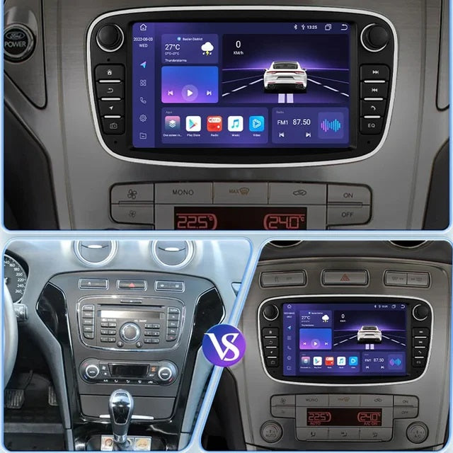 Radio Pantalla Carplay para Ford Mondeo Focus S Max