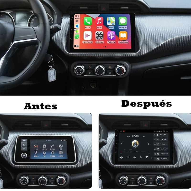 Nissan Kicks Micra 2016-2020 - Radio Pantalla Carplay y Android Auto