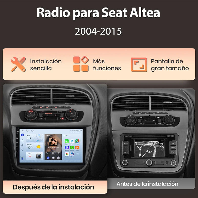 Radio Pantalla Carplay para Seat Altea