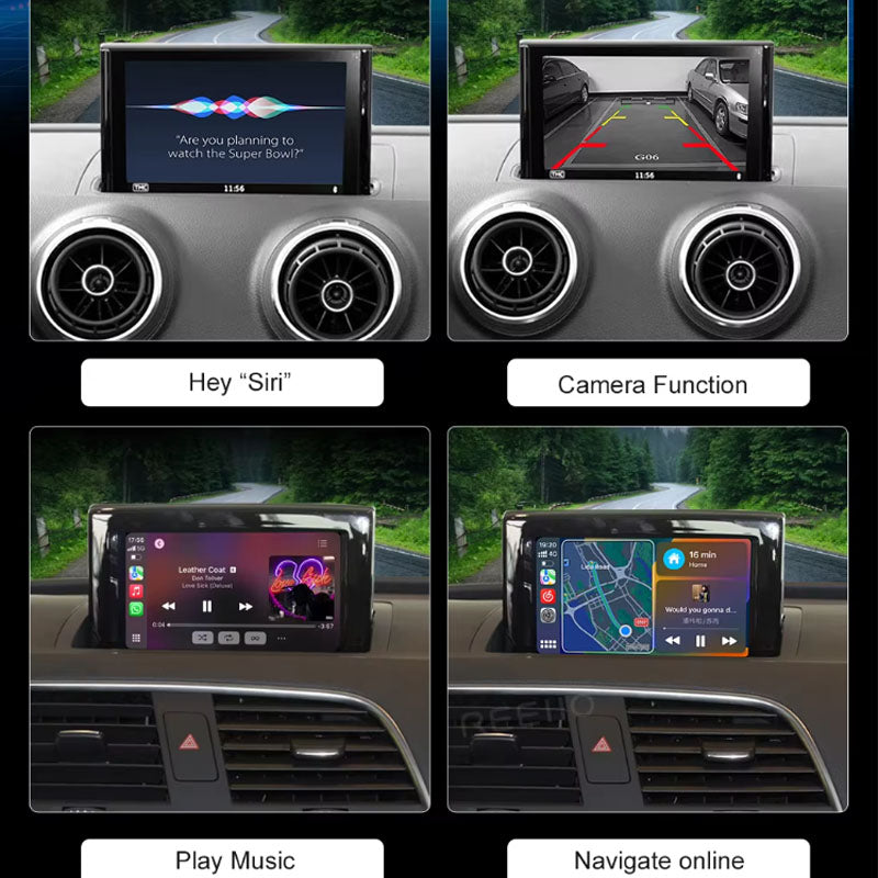 Interfaz CarPlay Inalámbrico Android Auto para Audi A3, Q2, A4, A5, Q7, B9 (2013–2018)