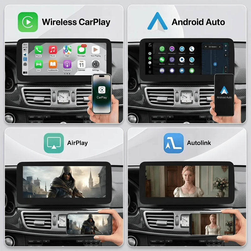 Radio Pantalla CarPlay y Android Auto para Mercedes Benz Clase E W212 2009-2016
