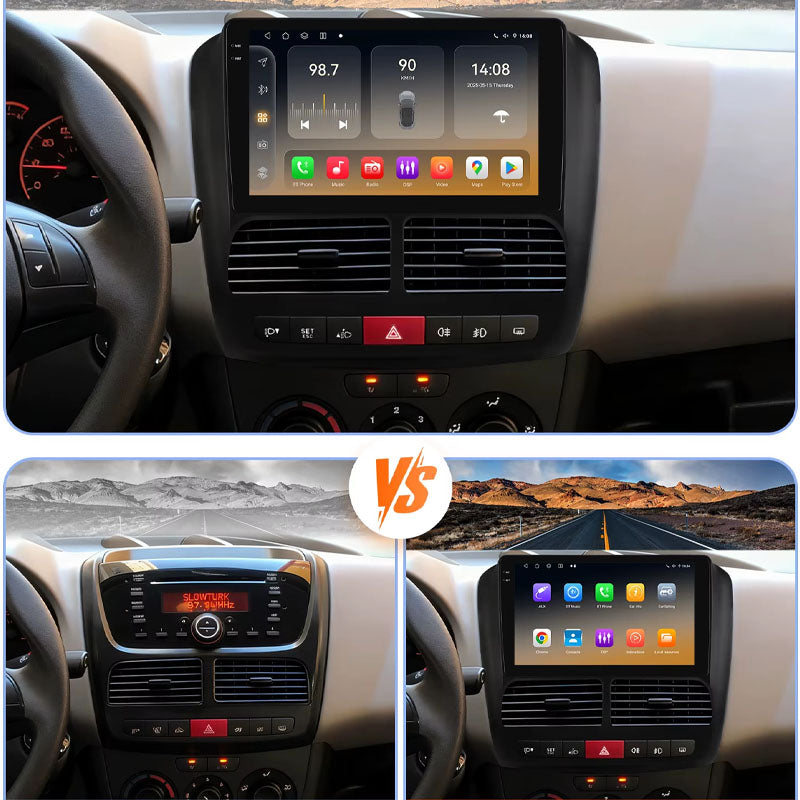 Radio Pantalla CarPlay y Android Auto para FIAT DOBLO - OPEL COMBO TOUR 2010-2015