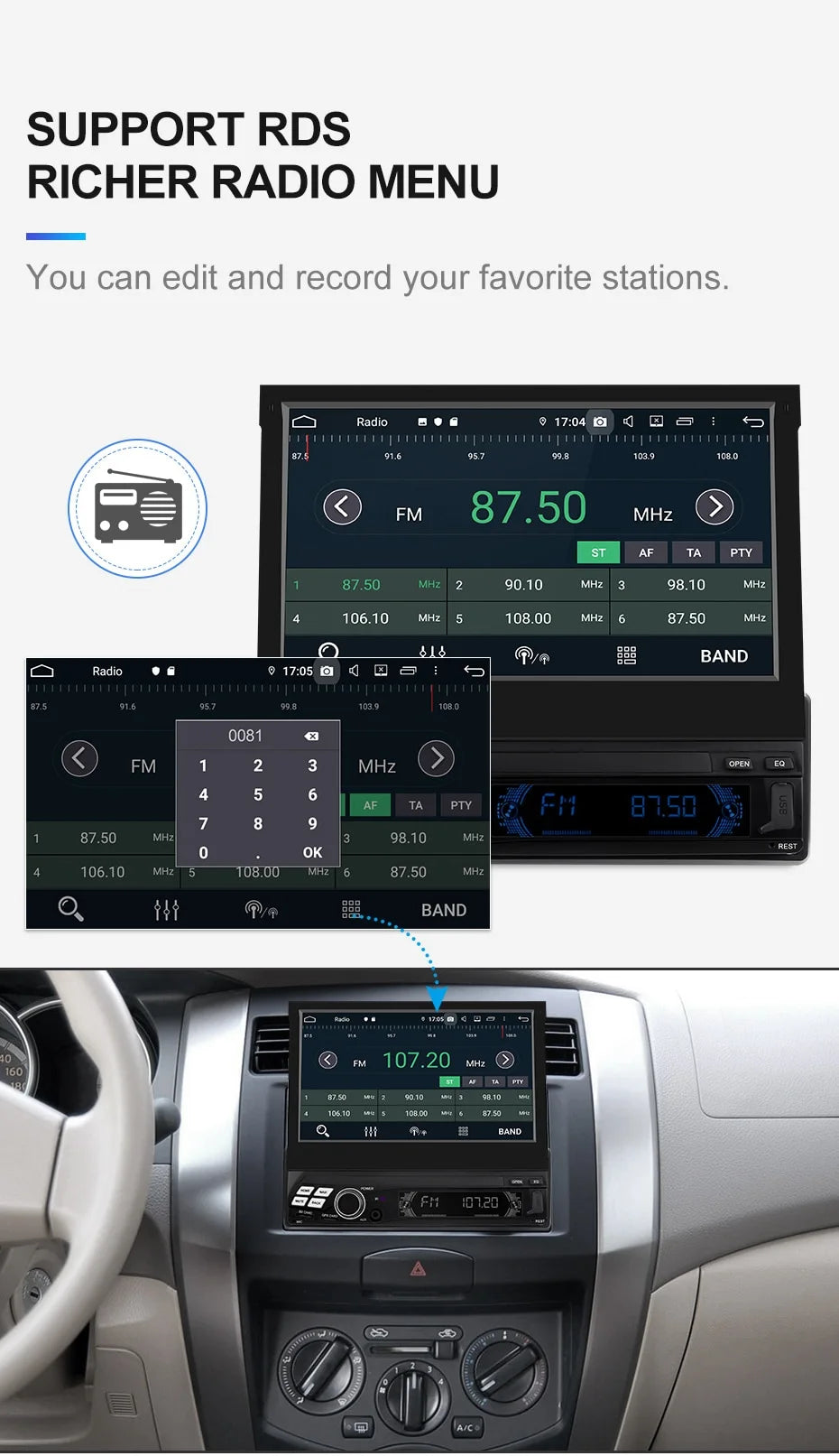 Radio 1 din android 4gb + 64gb - foto 3