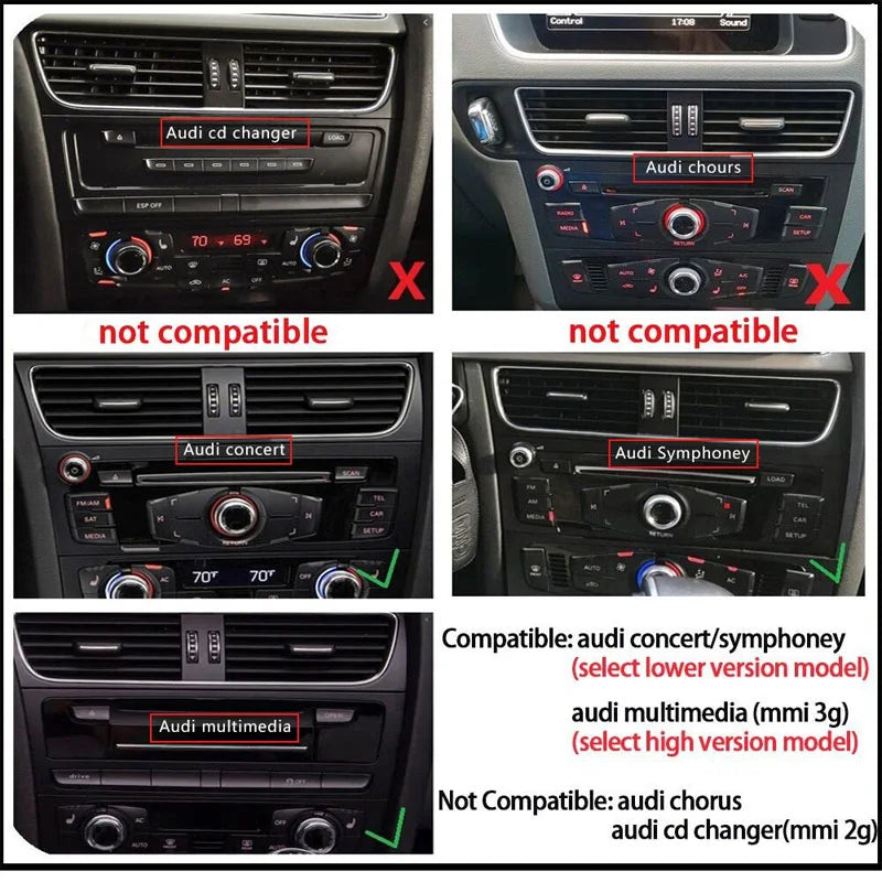 Radio CarPlay Audi Q5 2009-2016