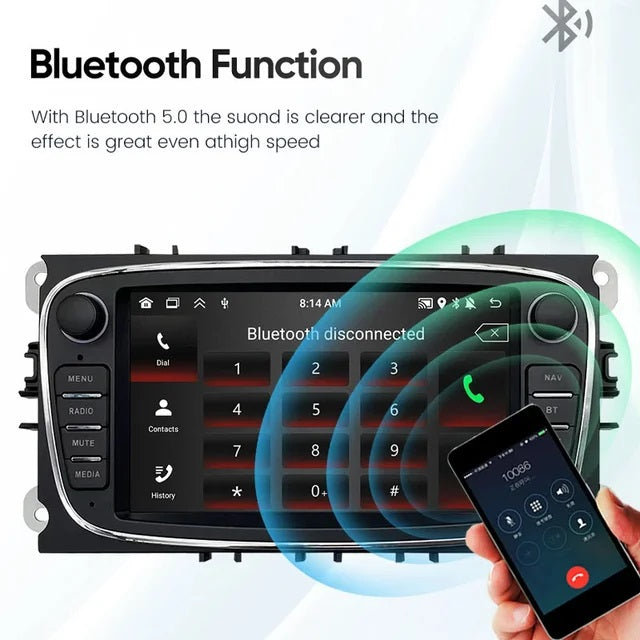 Radio Pantalla Carplay para Ford Mondeo Focus S Max