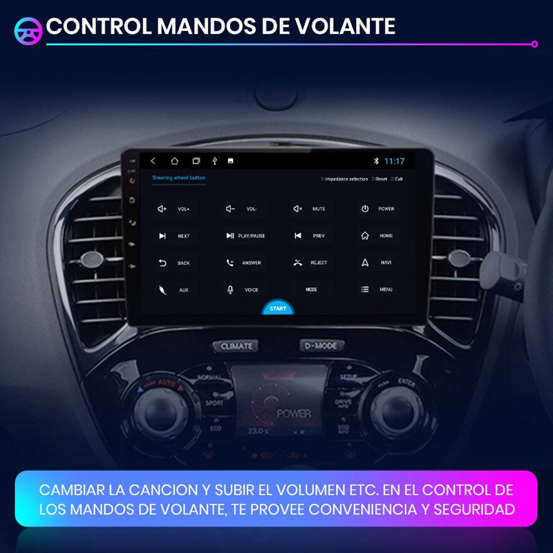 Radio Pantalla Carplay para Nissan Juke con cámara