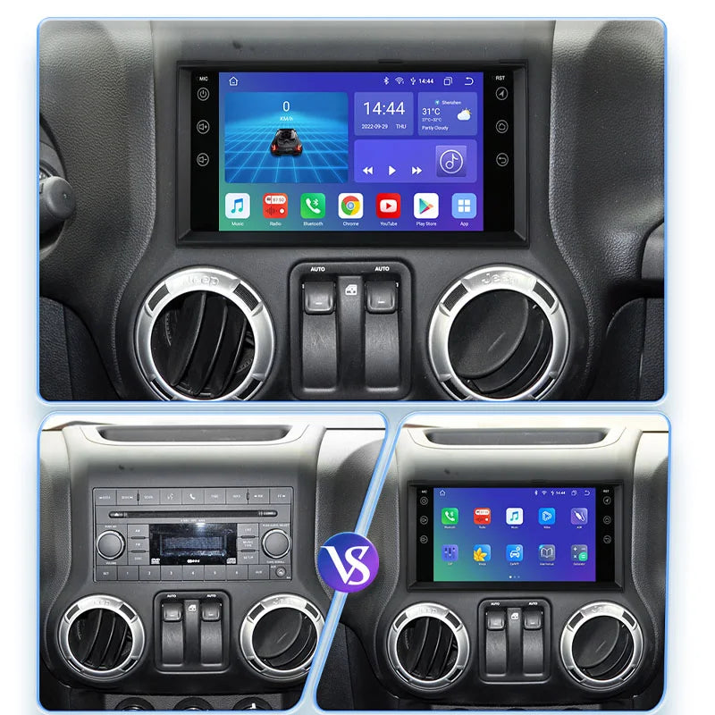 Radio Pantalla Carplay para Jeep Grand Cherokee Dodge Journey Chrysler Wrangler - foto 2