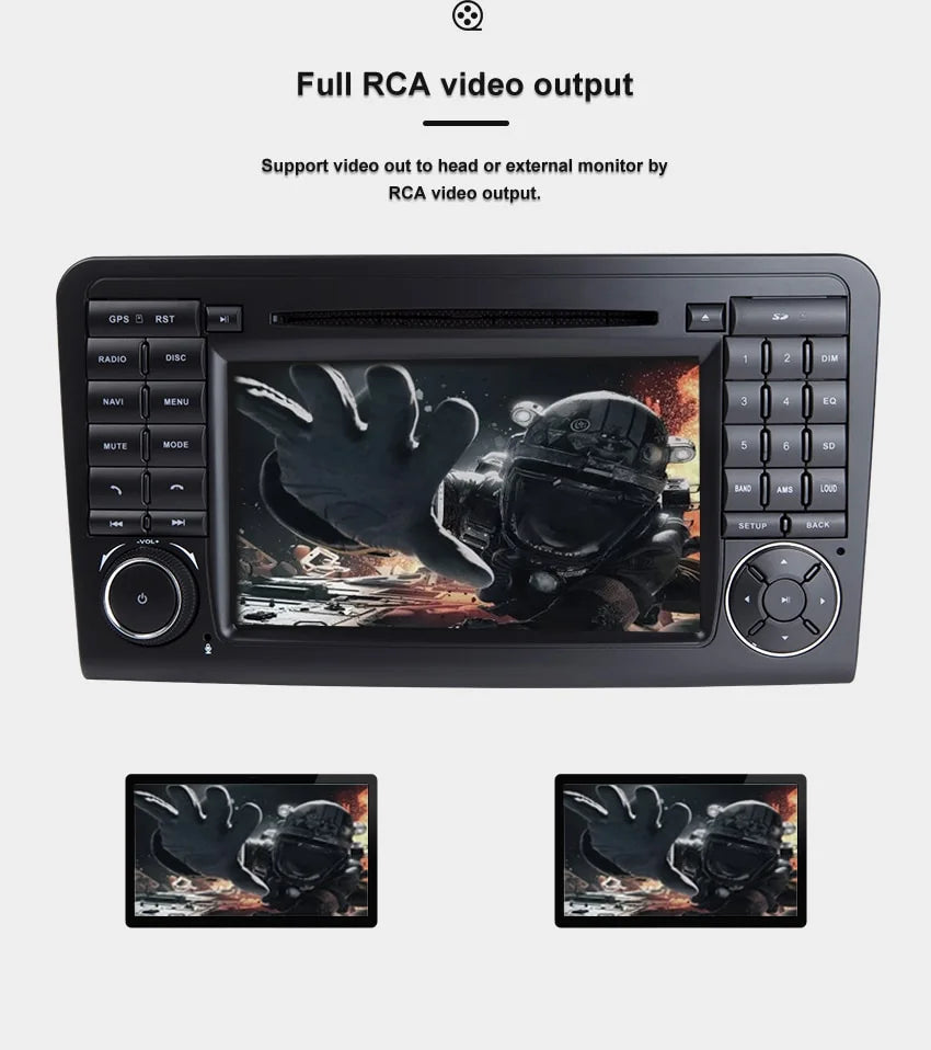 Radio Navegador para Mercedes Benz GL clase ML W164 X164 GL320 GL450 2005-2012