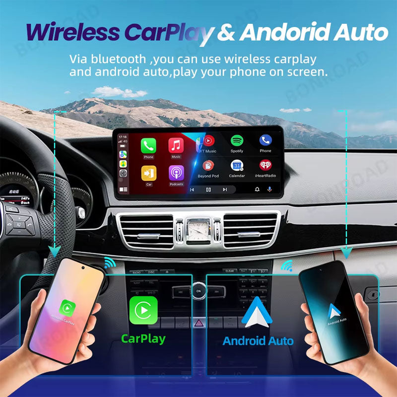 Radio Pantalla CarPlay y Android Auto para Mercedes Benz Clase E W212 2009-2016