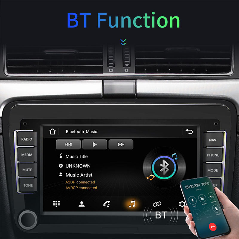 Radio Pantalla Carplay para Volkswagen Golf 5 6 Passat B6 Seat Leon Touran Touareg Jetta