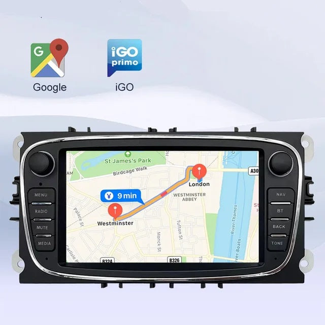 Radio Pantalla Carplay para Ford Mondeo Focus S Max
