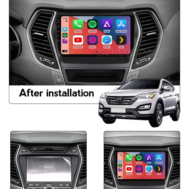 Radio Pantalla Carplay para Hyundai Ix45 Santa Fe 2013-2016 - foto 2