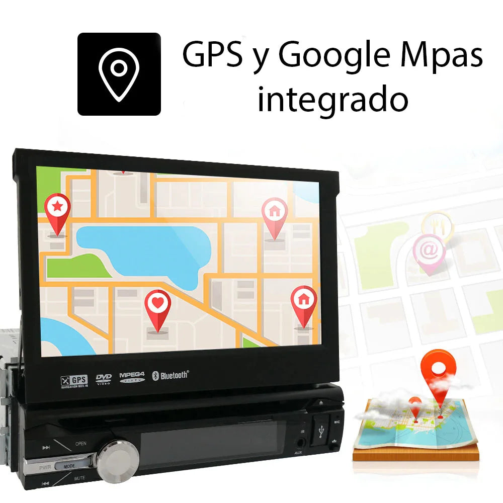 Radio pantalla Android 1 din Extraíble con CD/DVD - foto 3
