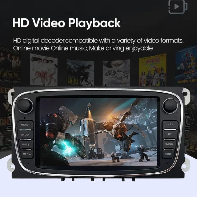 Radio Pantalla Carplay para Ford Mondeo Focus S Max
