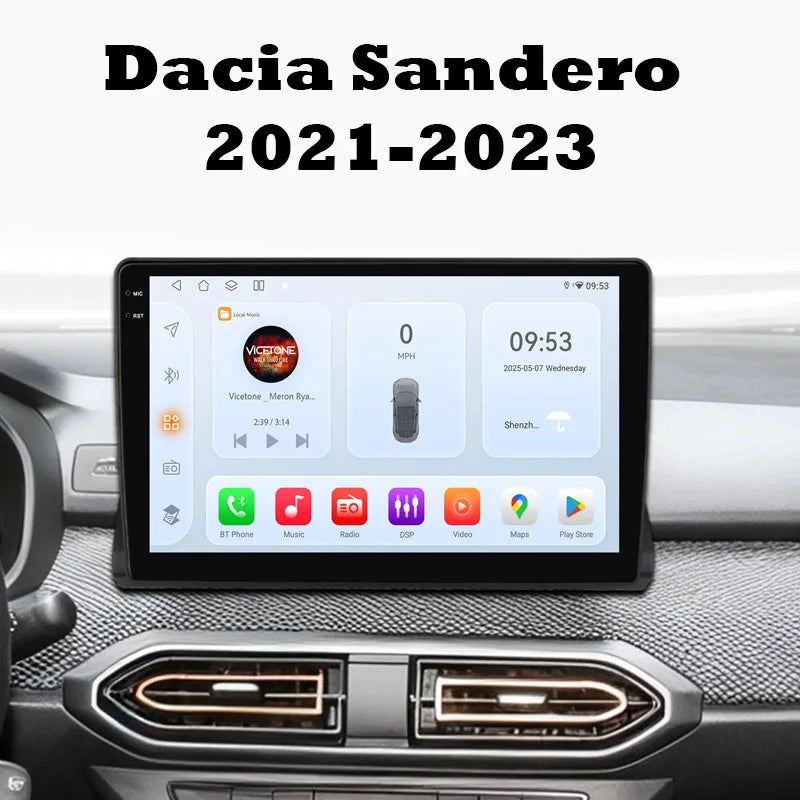 Radio CarPlay Renault Dacia Sandero 2021-2023