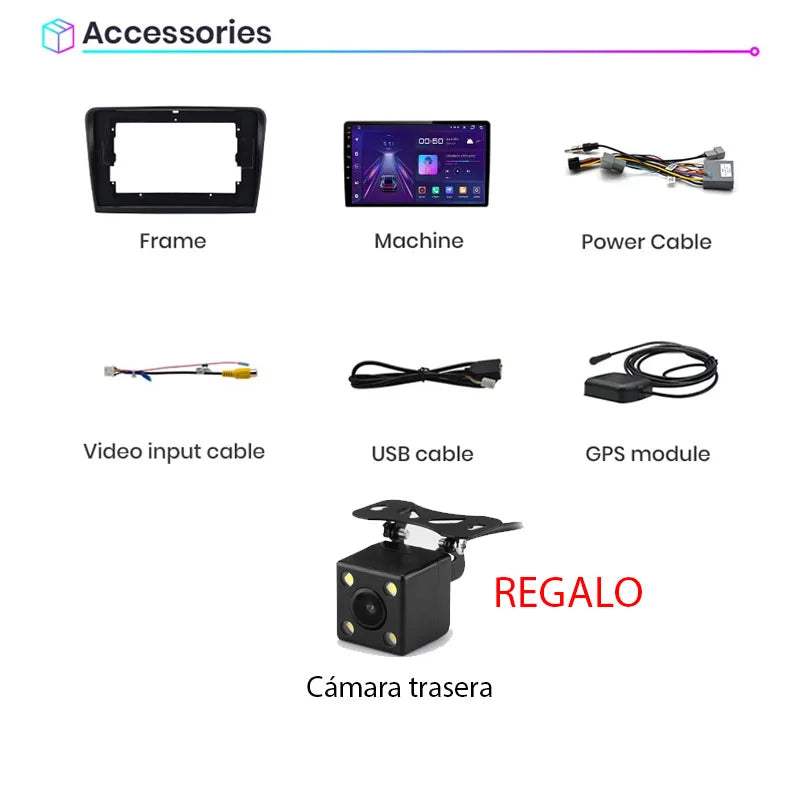 Radio Pantalla Carplay para Skoda Super B 2 2008-2015