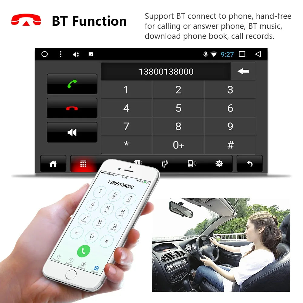 Radio pantalla Android 1 din Extraíble Automática - foto 3