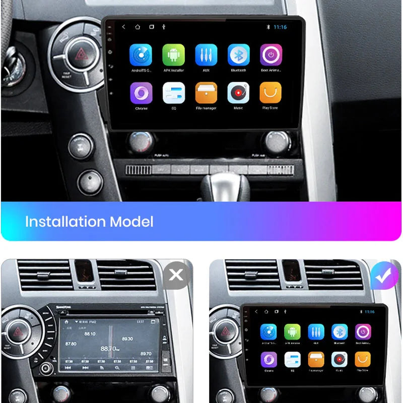 Radio Pantalla Carplay para SsangYong Kyron Actyon 2005-2011 - foto 3