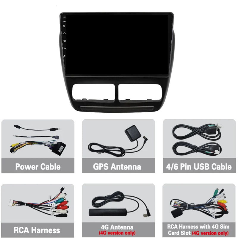 Radio Pantalla CarPlay y Android Auto para FIAT DOBLO - OPEL COMBO TOUR 2010-2015
