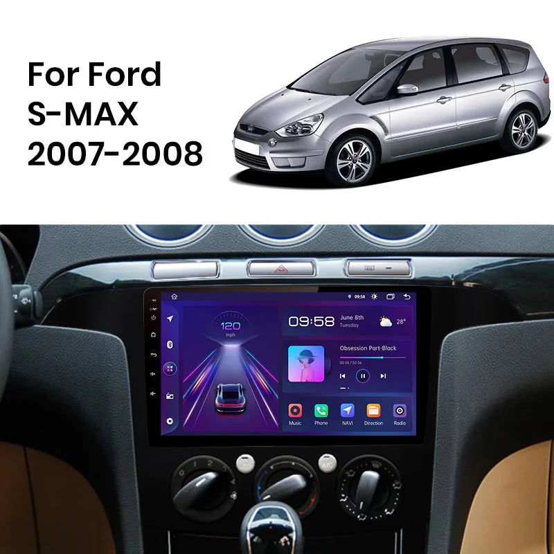 Radio Pantalla Carplay para Ford S Max 2007-2015 - foto 2