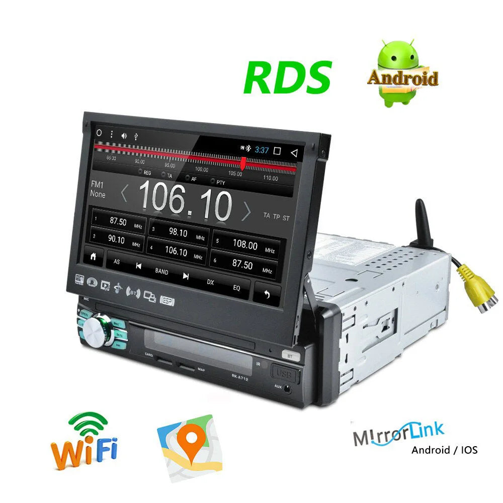 Radio Android 1 Din Extraíble Automática