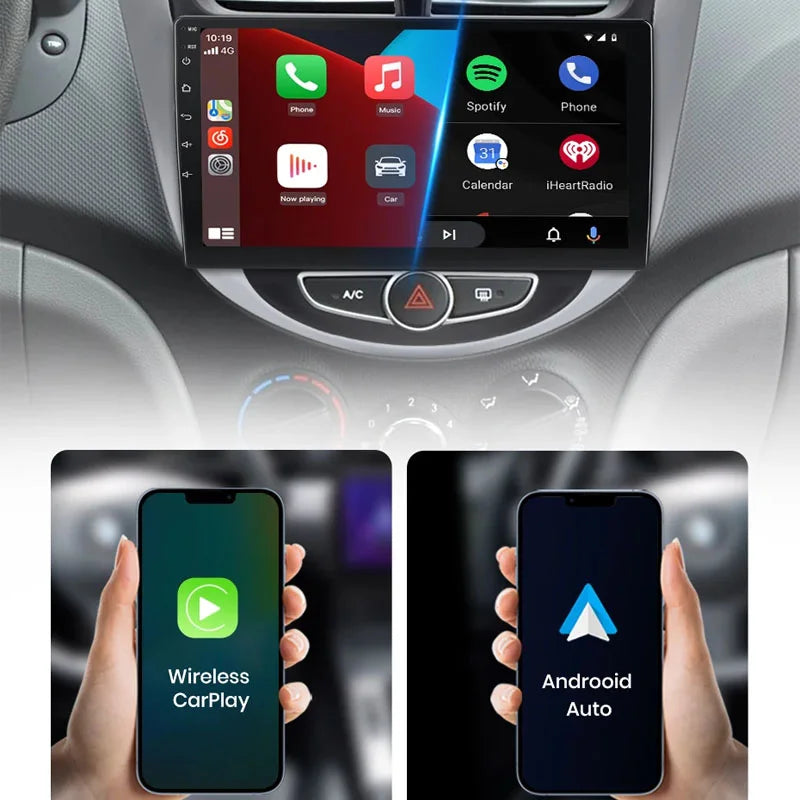 Radio Pantalla Carplay para Hyundai Solaris Verna Accent 1 2010-2016 - foto 3