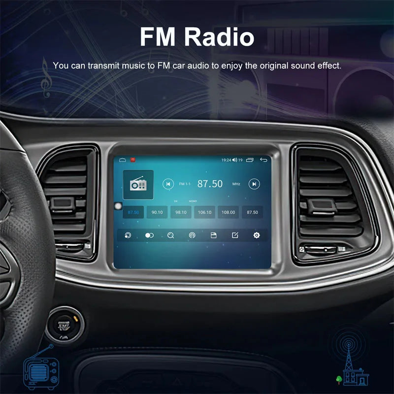 Radio Pantalla Carplay para Jeep Cherokee SRT 2015