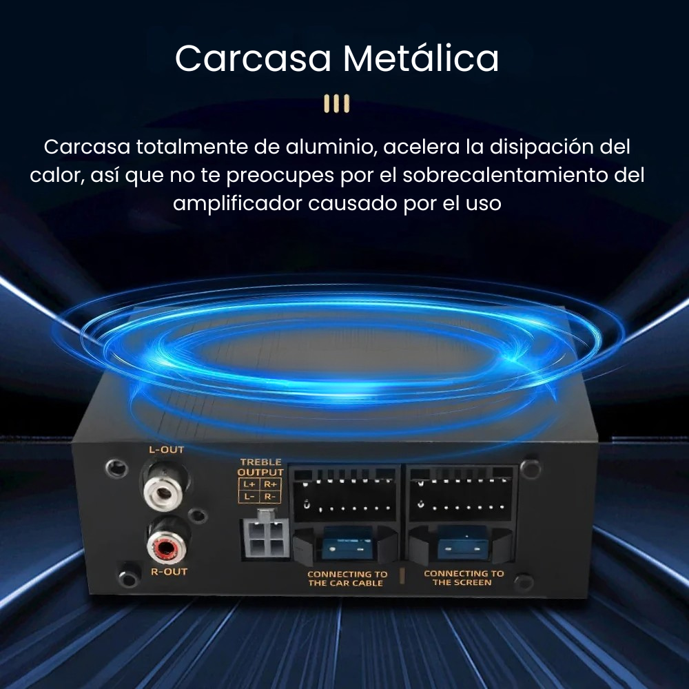Amplificador DSP 4x80W para Radio Android