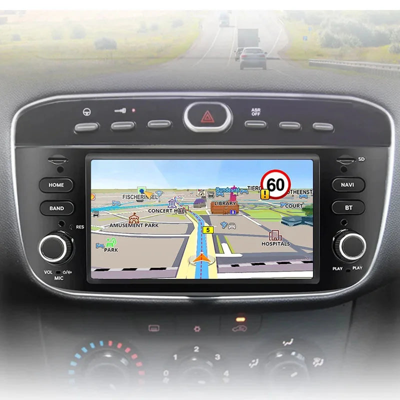 Fiat Linea Punto Evo 2010-2017 - Radio Pantalla Carplay y Android Auto