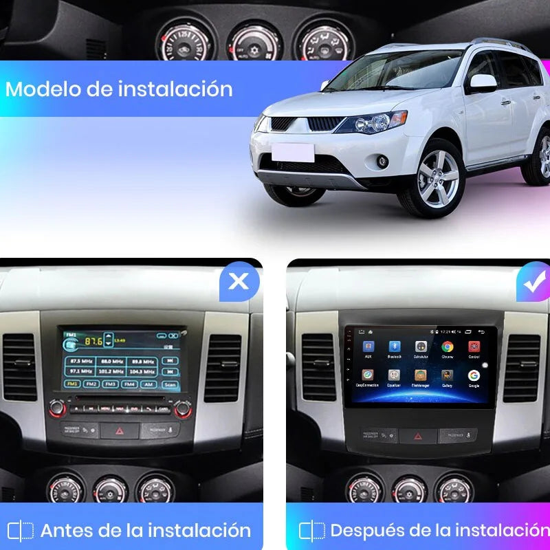 Radio Pantalla Carplay para Mitsubishi Outlander Xl 2 Peugeot 4007 Citroen C Crosser Rockford 2005-2011 - foto 3