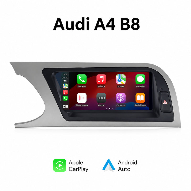 Radio pantalla CarPlay y Android Auto para Audi A4 B8 2009-2016