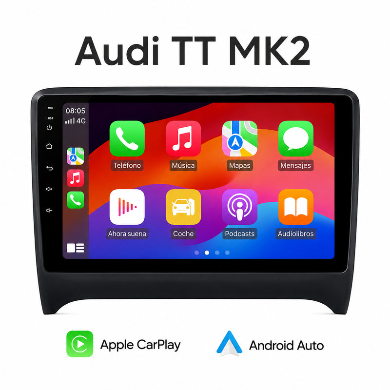 Radio pantalla CarPlay y Android Auto para Audi TT MK2