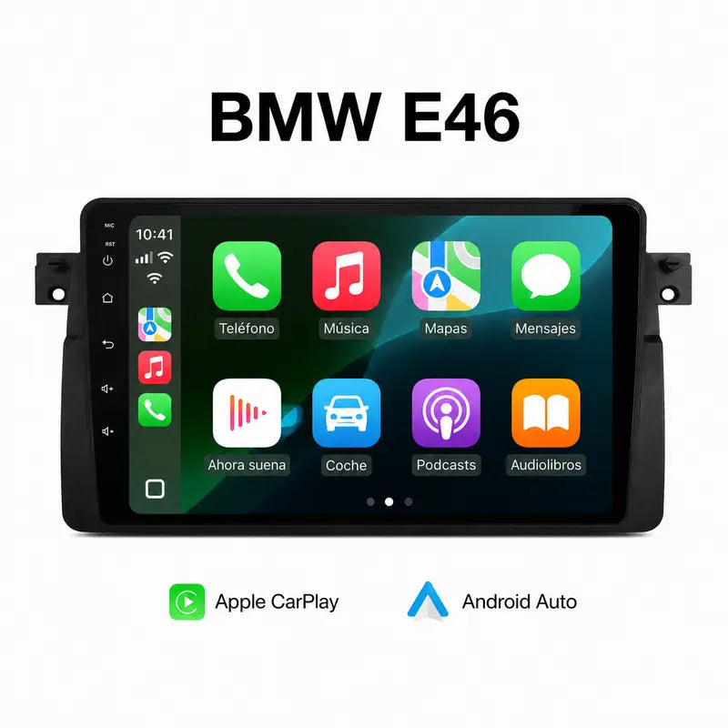 Radio pantalla CarPlay y Android Auto para BMW Serie 3 E46 M3 318 320 325 330 335
