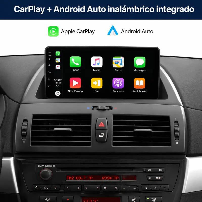 Radio pantalla CarPlay y Android Auto para BMW X3 F25 X4 F26 2013-2017