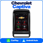 Radio pantalla vertical CarPlay y Android Auto para Chevrolet Captiva 2006-2012