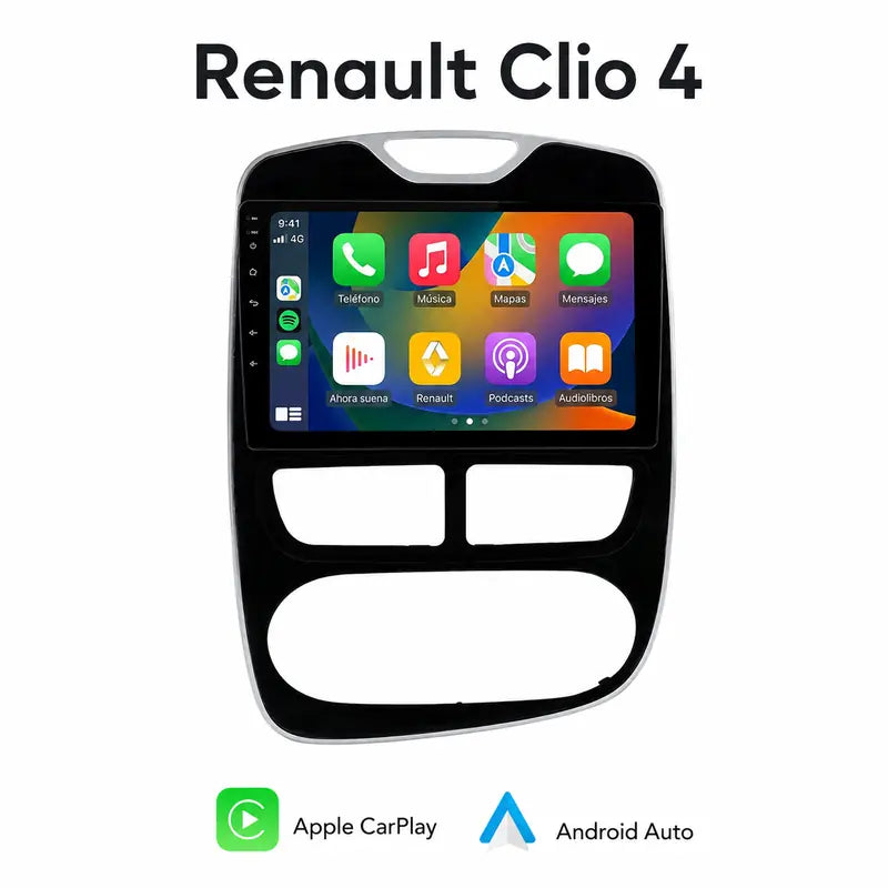 Radio pantalla CarPlay y Android Auto para Renault Clio 4 2012-2016