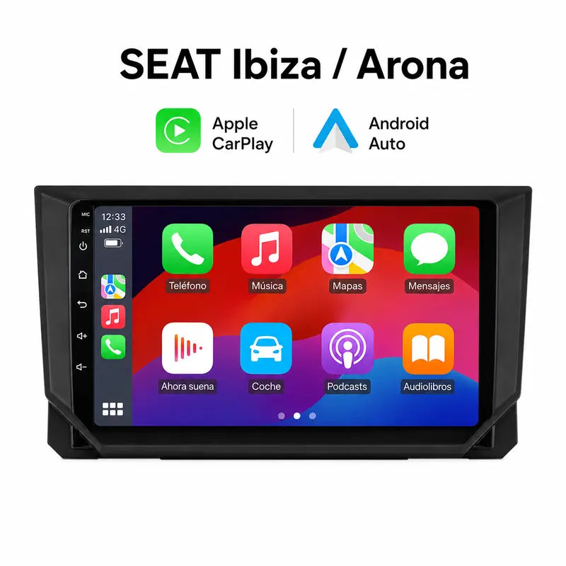 Radio pantalla CarPlay y Android Auto para Seat Ibiza Arona 2017-2020