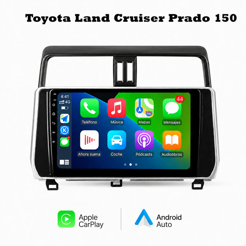 Radio pantalla CarPlay y Android Auto para Toyota Land Cruiser Prado 150 2018-2023