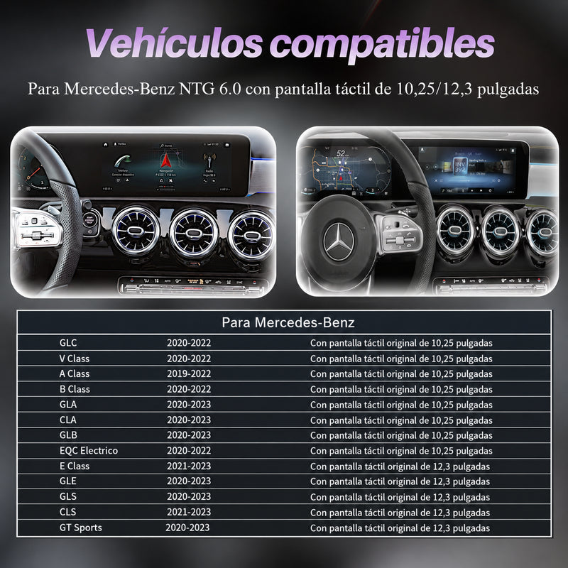 Interfaz CarPlay y Android Auto para Mercedes Clase A W177 GLB GLA CLA 2018-2023 NTG6.0 - foto 10