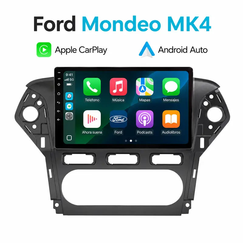 Radio pantalla CarPlay y Android Auto para Ford Mondeo 4 MK4 2010-2013