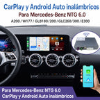 Interfaz CarPlay y Android Auto para Mercedes Clase A W177 GLB GLA CLA 2018-2023 NTG6.0
