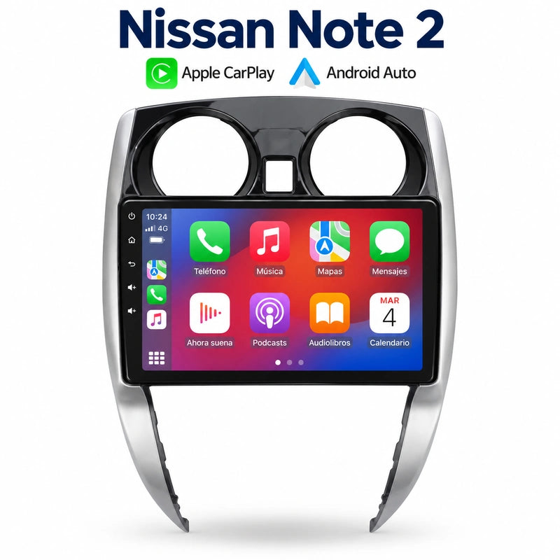 Radio pantalla CarPlay y Android Auto para Nissan Note E12 2011-2021