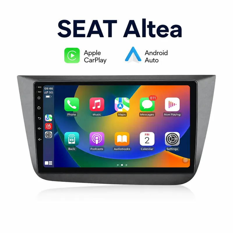 Radio pantalla CarPlay y Android Auto para Seat Altea