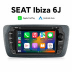 Radio pantalla CarPlay y Android Auto para Seat Ibiza 6J (2008-2014)