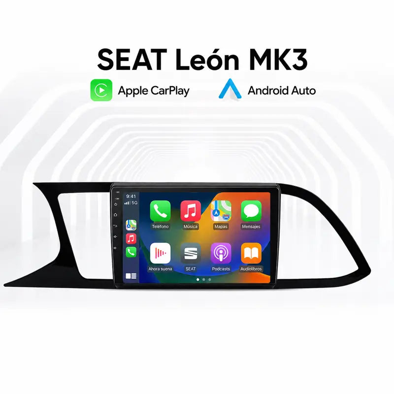 Radio pantalla CarPlay y Android Auto para Seat Leon MK3