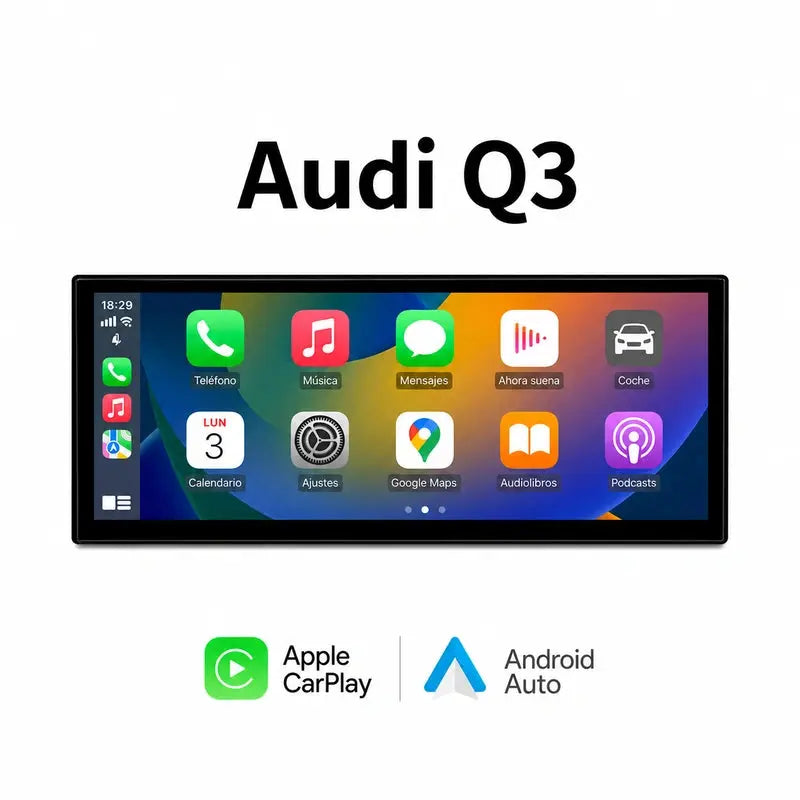 Radio pantalla CarPlay y Android Auto para Audi Q3 Linux 2013-2018