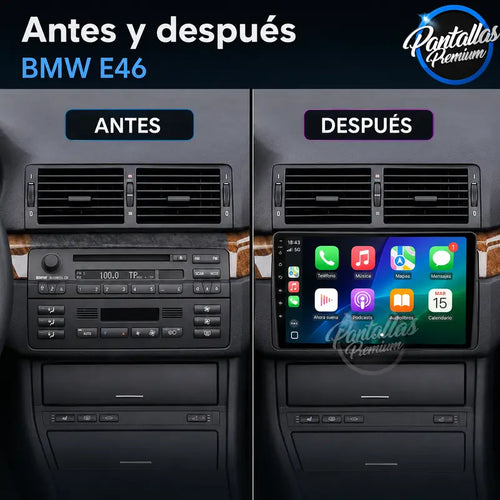 Radio pantalla CarPlay y Android Auto para BMW Serie 3 E46 M3 318 320 325 330 335 - foto 2