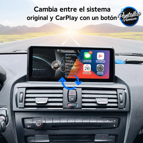 Radio pantalla CarPlay y Android Auto para BMW Serie 1 2 3 4 F20 F21 F22 F30 F31 F32 F33 - foto 2